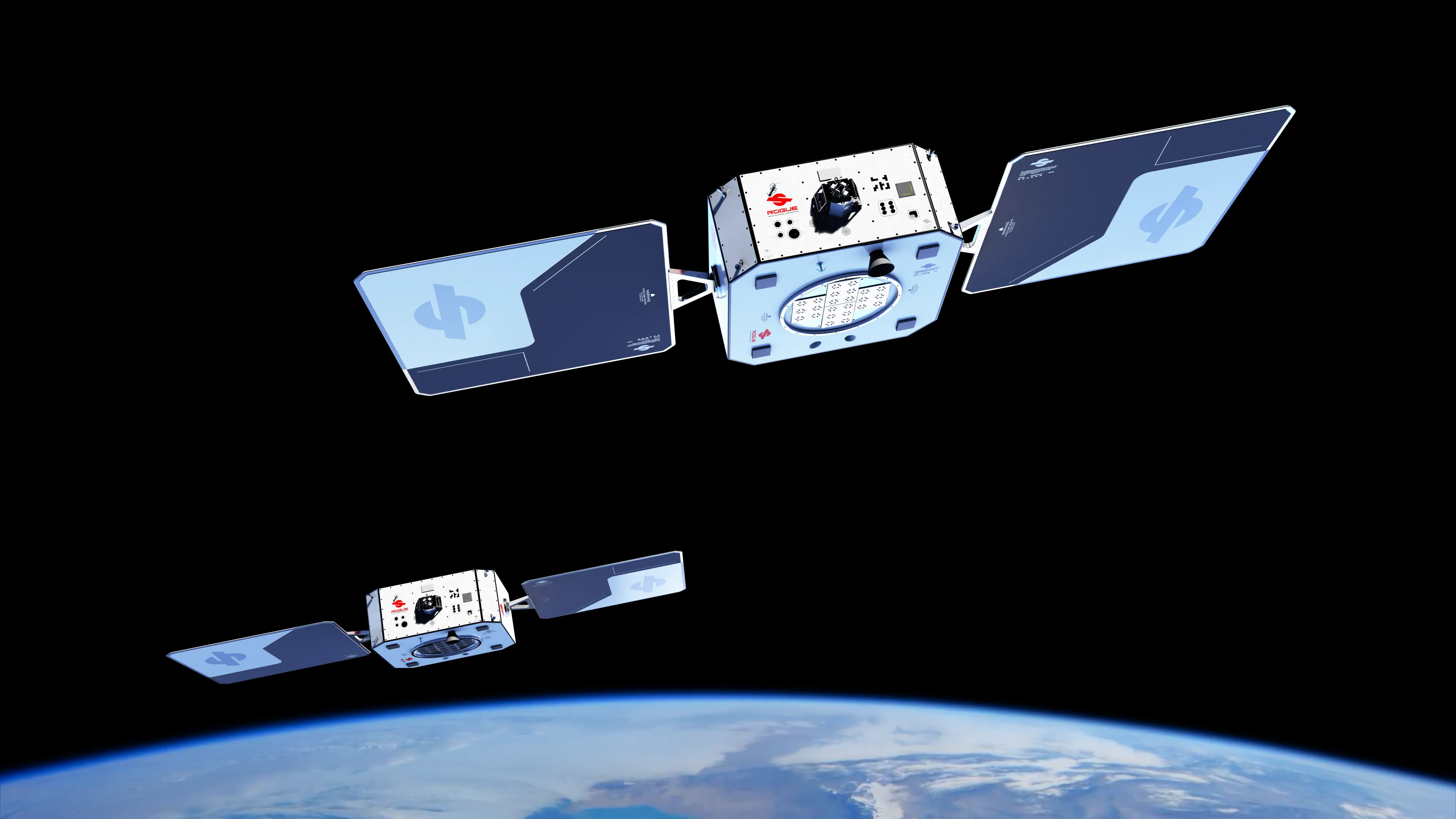 Orbot-1 and Orbot-2 twin spacecraft concept