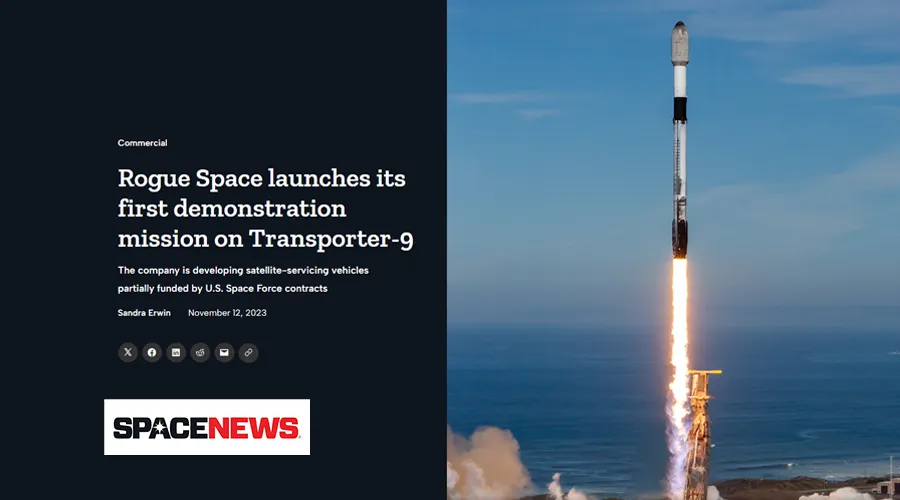 Rogue Space launches its first demonstration mission on Transporter-9
