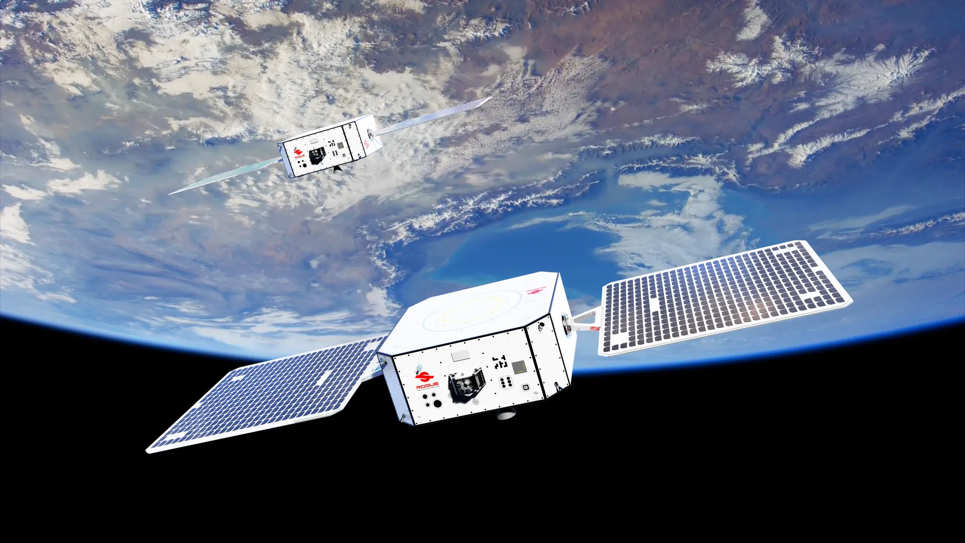 Rogue Space Systems twin Orbot spacecraft performing space domain awareness operations